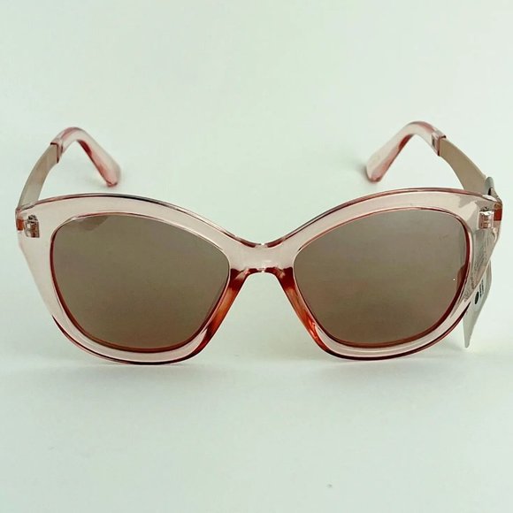 SG00796 Urbanology Trans Pink Sunglasses For Women Square Tinted 100% UVA/UVB - Picture 1 of 7